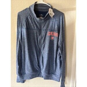 Chicago Cubs Baseball MLB Womens Small jacket zip coat Blue NWT Medium M